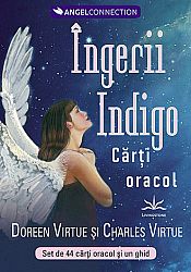 Tarotul cu îngeri pentru persoanele indigo - set de 44 de cărţi oracol şi un ghid de interpretare