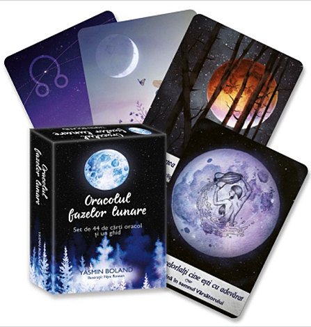 Oracolul fazelor lunare  - set de 44 de cărţi oracol şi un ghid 