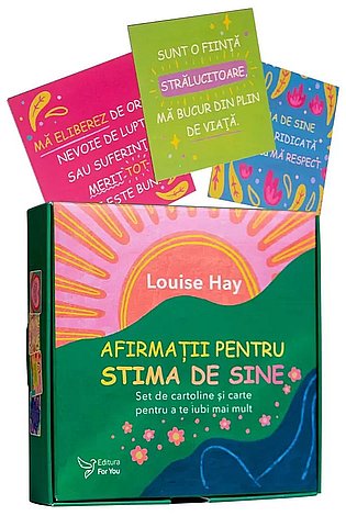 Afirmaţii pentru stima de sine  - set de 26 cartoline şi carte 