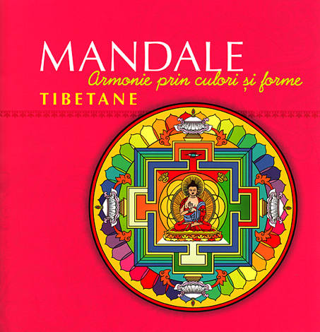 Mandale tibetane  - carte de colorat 